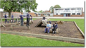 primary junior school playground and play area